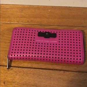 Marc by Marc Jacobs pink zip wallet